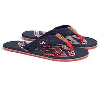 Tommy Hilfiger Hombre Chancletas Essential TH Beach Sandal Chanclas, Azul (Midnight), 45 EU