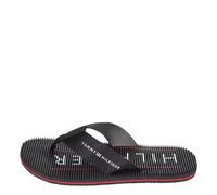 Tommy Hilfiger Hombre Chancletas Massage Footbed Beach Sandal Chanclas, Negro (Black), 40 EU