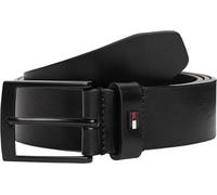 Tommy Hilfiger Hombre Cinturón Adan 3,5 cm Cinturón de piel, Negro (Black), 90 cm