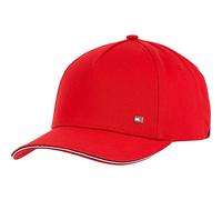 Tommy Hilfiger Hombre Gorra TH Elevated Corporate Gorra de Béisbol, Rojo (Primary Red), Talla Única