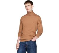 Tommy Hilfiger Hombre Jersey Cashmere Roll Neck Cuello Vuelto, Beige (Safari Canvas), 3XL