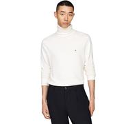 Tommy Hilfiger Hombre Jersey Cashmere Roll Neck Cuello Vuelto, Blanco (Ivory), M