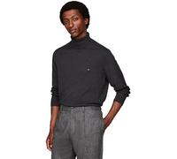 Tommy Hilfiger Hombre Jersey Cashmere Roll Neck Cuello Vuelto, Gris (Dark Grey Heather), L