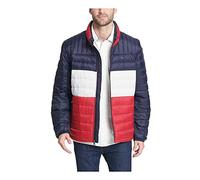 Tommy Hilfiger Hombre Manga Larga Abrigo sintético - Multi - Medium