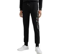 Tommy Hilfiger Hombre Pantalón de chándal Jogger, Negro (Black), L