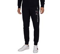 Tommy Hilfiger Hombre Pantalón de Chándal Tommy Logo Sweatpants Algodón, Azul (Desert Sky), XS