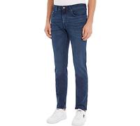 Tommy Hilfiger Hombre Pantalón Vaquero Core Straight Denton Stretch, Azul (Bridger Indigo), 34W / 34L