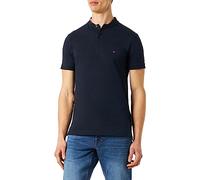Tommy Hilfiger Hombre Polo de Manga Corta Slim Fit, Azul (Desert Sky), M