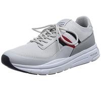 Tommy Hilfiger Hombre Sneaker Running Premium Lightweight Runner Knit Zapatillas Deportivas, Beige (Light Cast), 42 EU