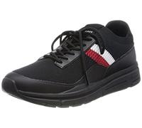 Tommy Hilfiger Hombre Sneaker Running Premium Lightweight Runner Knit Zapatillas Deportivas, Negro (Black), 44 EU