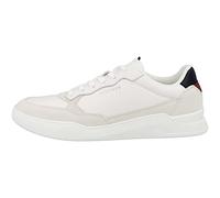 Tommy Hilfiger Hombre Sneaker Suela Cupsole Elevated Cupsole Leather Mix Zapatillas, Blanco (White), 40 EU