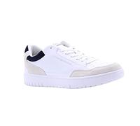 Tommy Hilfiger Hombre Sneaker Suela Cupsole TH Basket Core Rwb Zapatillas, Blanco (White), 40 EU