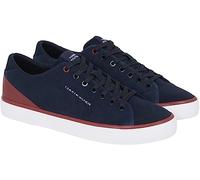 Tommy Hilfiger Hombre Sneaker vulcanizada Core Low Suede Zapatillas, Azul (Desert Sky), 40 EU