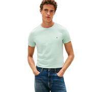 Tommy Hilfiger Hombre Stretch Slim Fit tee Mw0mw10800 Camiseta, Green (Crushed Mint), XS