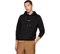Tommy Hilfiger Hombre Sudadera con Capucha, Negro (Black), S