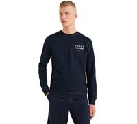 Tommy Hilfiger Hombre Sudadera sin Capucha, Azul (Desert Sky), L