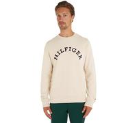 Tommy Hilfiger Hombre Sudadera sin Capucha, Marfil (Calico Heather), XL