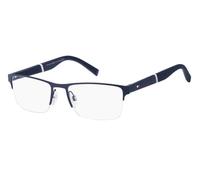 Tommy Hilfiger Hombre TH 1905 FLL Monturas ópticas Metal Azul / opaco Cuadrada