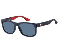 Tommy Hilfiger Hombre Tommy Hilfiger TH 1556/S 8RU/KU Gafas de sol Plástico Azul Azul Cuadrada Normal
