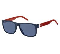 Tommy Hilfiger Hombre Tommy Hilfiger TH 1718/S 8RU/KU Gafas de sol Plástico Azul Azul Cuadrada