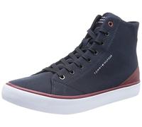 Tommy Hilfiger Hombre Vulcanized Sneaker TH Hi Vulc Core Canvas Zapatillas, Azul (Desert Sky), 43 EU