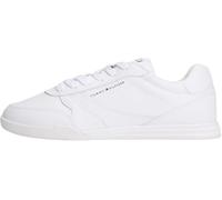 Tommy Hilfiger Hombres LoPro Cup Leather FM0FM05677 Low Top, Blanco (Blanco), 46, White, 46 EU