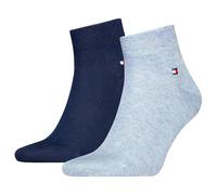 Tommy Hilfiger Hombres Quarter 2P, Light Azul Melange, 52-54