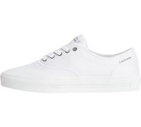 Tommy Hilfiger Hombres TH Vulc Cup Long Lace Canvas FM0FM05874 Low Top, Blanco, 7