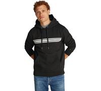 Tommy Hilfiger Hoodie Hombre Central Chest Stripe con capucha, Negro (Black), M