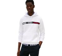 Tommy Hilfiger Hoodie Hombre Chest Insert con Bolsillo Canguro, Blanco (White), XL