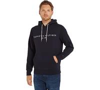Tommy Hilfiger Hoodie Hombre Core Tommy Logo con Capucha, Azul (Sky Captain), 3XL