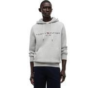 Tommy Hilfiger Hoodie Hombre Core Tommy Logo con Capucha, Gris (Cloud Heather), L