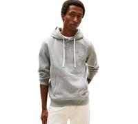 Tommy Hilfiger Hoodie Hombre Essential Fleece Regular Fit, Gris (Medium Grey Heather), XL