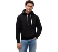 Tommy Hilfiger Hoodie Hombre Essential Fleece Regular Fit, Negro (Black), L