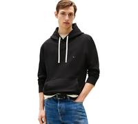 Tommy Hilfiger Hoodie Hombre Essential Fleece Regular Fit, Negro (Black), XS