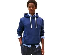 Tommy Hilfiger Hoodie Hombre Seasonal Fleece con Bolsillo Canguro, Azul (Heathered Blue), M