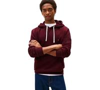 Tommy Hilfiger Hoodie Hombre Seasonal Fleece con Bolsillo Canguro, Rojo (Deep Burgundy), M
