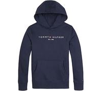 Tommy Hilfiger Hoodie Infantil Unisex Essential Hoodie con Capucha, Azul (Twilight Navy), 6 Años