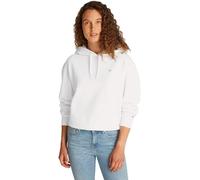 Tommy Hilfiger Hoodie Mujer Contrast Flag Regular Fit, Blanco (Ecru), S