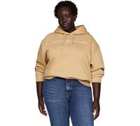 Tommy Hilfiger Hoodie Mujer Logo Regular Fit, Verde (Classic Khaki), 46