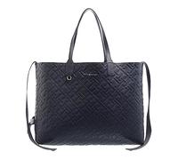 Tommy Hilfiger Iconic Tommy Tote Mono AW0AW14374, Bolso de Mano Mujer, Azul (Space Blue), OS