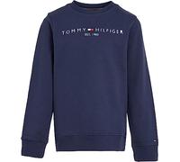Tommy Hilfiger Infantil Unisex Sudadera Essential Sweatshirt sin Capucha, Azul (Twilight Navy), 12 Años