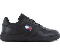 Tommy Hilfiger Jeans Retro Basket Sneaker Hombre Piel Negras Blancas NUEVO