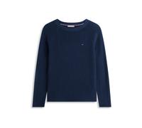 Tommy Hilfiger Co Cardi Fine GG LS Boat-nk Swt Ww0ww44975 Suéter pulóver, Blue (Dark Night Navy), S para Mujer
