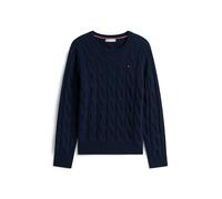 Tommy Hilfiger Soft Wool Cable C-Nk WW0WW43586C1G XS Azul