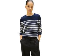Tommy Hilfiger Jersey CO Jersey Fine GG LS C-NK SWT WW0WW44984 - Suéter sin Botones para Mujer, Azul (Azul Marino Nocturno Oscuro/Calico Multi STP), Talla 3XL, Azul (Dark Night Navy/Calico Multi STP