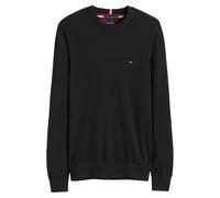 TOMMY HILFIGER Jersey de cuello redondo de algodón pima y cachemir. Color Negro