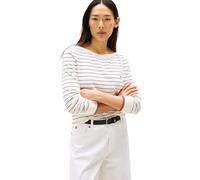 Tommy Hilfiger Jersey de Punto para Mujer, Multicolor (Ivory Silk/Dark Night Navy Fine STP), XL