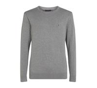 Tommy Hilfiger Jersey Hombre Essential Cotton Crew Neck de algodón, Gris (Medium Grey Heather), M