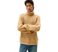 Tommy Hilfiger Jersey Hombre Chunky Rib Roll Neck Jersey de Punto, Beige (Timeless Camel), XXL